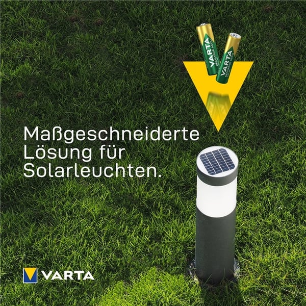 Varta AAA (Micro)/HR03 (56733) laddningsbart batteri - 550 mAh, 2 st. blister Nickel-metallhydrid batteri (NiMH), 1,2 V