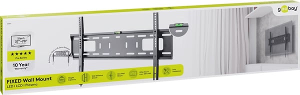 Goobay TV vægbeslag Pro FIXED (L) til tv-apparater fra 37 til 70 tommer (94-178 cm) op til 50 kg