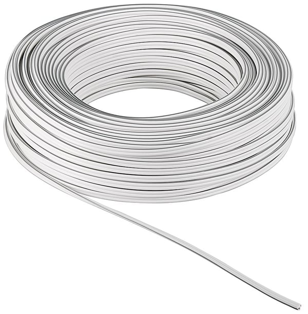 Goobay Høyttalerkabel hvit CCA 25 m spole, tverrsnitt 2 x 0,75 mm²