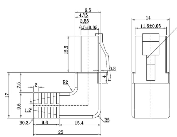 Goobay Netværkskabel CAT 5e vinklet 2x 90°, F/UTP, hvid, 1 m kobberbeklædt aluminiumleder (CCA), 2x RJ45-stik 90 ° (8P8C)