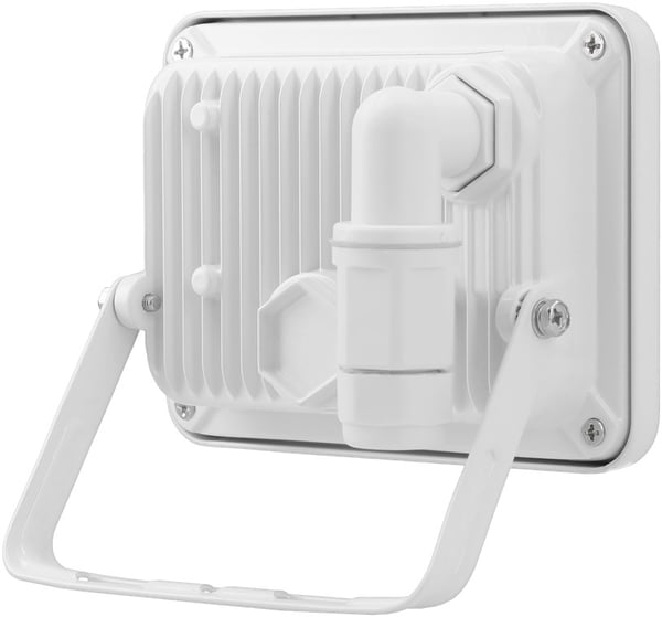 Goobay Utendørs LED-lyskaster, 20 W med 1700 lm, nøytralt hvitt lys (4000 K) og M16-kabelgjennomføring, egnet for utendørs bruk (IP65)