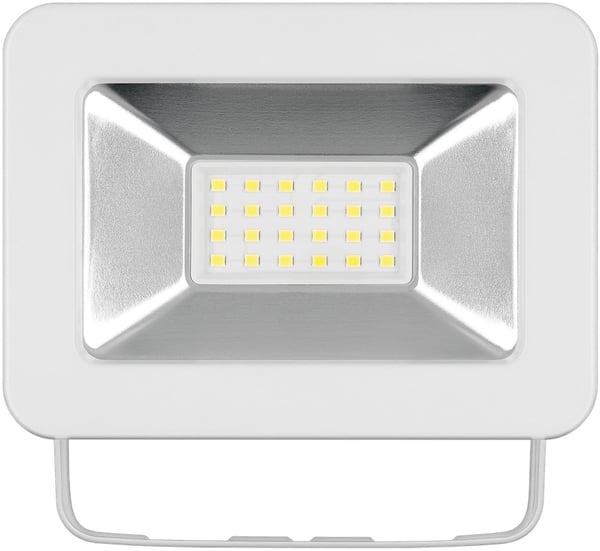 Goobay Utendørs LED-lyskaster, 20 W med 1700 lm, nøytralt hvitt lys (4000 K) og M16-kabelgjennomføring, egnet for utendørs bruk (IP65)