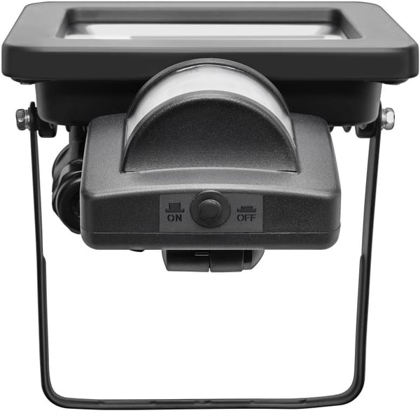 Goobay LED-strålkastare för utomhusbruk, 10 W, med rörelsedetektor med 850 lm, neutralt vitt ljus (4000 K), PIR-sensor med ON/OFF-funktion och M16 kab