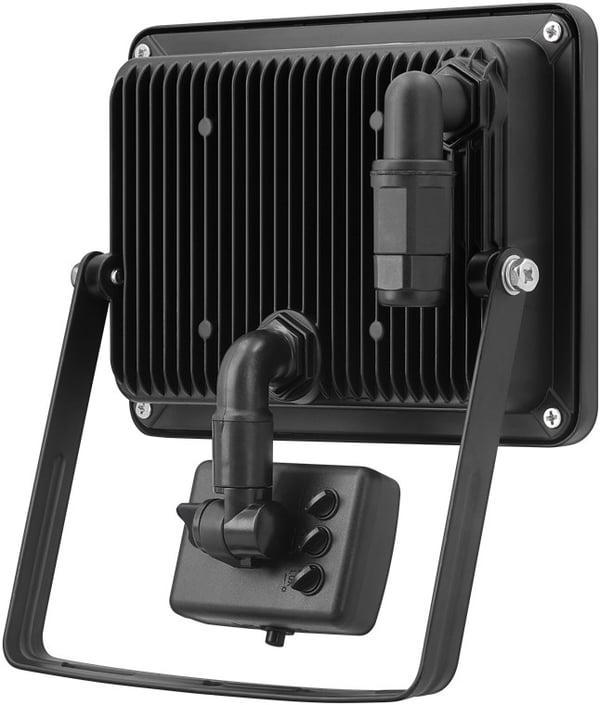 Goobay LED-strålkastare för utomhusbruk, 50 W, med rörelsedetektor med 4250 lm, neutralt vitt ljus (4000 K), PIR-sensor med ON/OFF-funktion och M16 ka