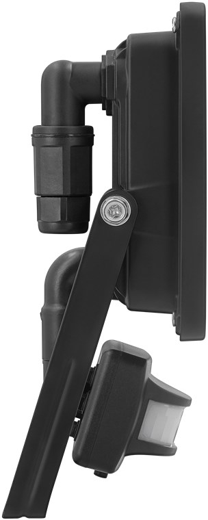 Goobay LED-strålkastare för utomhusbruk, 50 W, med rörelsedetektor med 4250 lm, neutralt vitt ljus (4000 K), PIR-sensor med ON/OFF-funktion och M16 ka