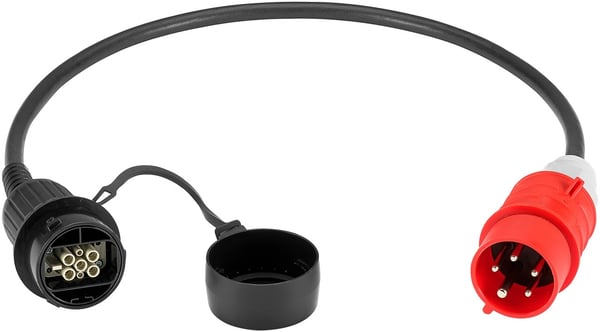 LAPP MOBILITY CEE-ladeadapter Universal, opptil 11 kW, 3-fase (5555923003) 16 A, adapterkabel for LAPPs ladestasjon Universal