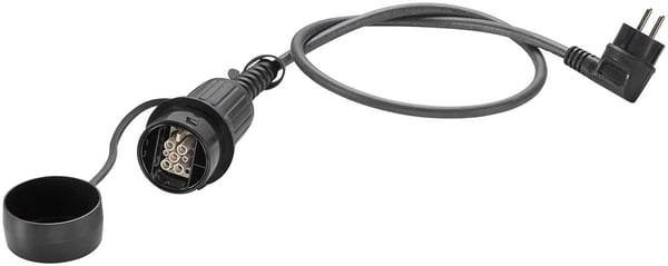LAPP MOBILITY Ladeadapter Universal med jordet støpsel, opptil 2,3 kW (5555923000) 10 A, adapterkabel for LAPPs ladestasjon Universal