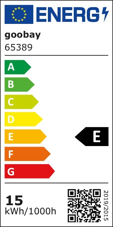 Goobay LED-lampe, 15 W E27-sokkel, varmhvit, ikke-dimbar