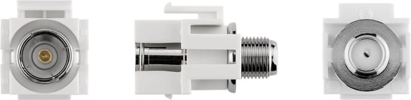 Goobay Keystone-modul SAT/antenne, planforsænket montering IEC / koaksial socket > F socket