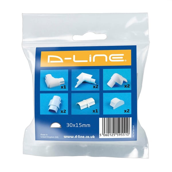 D-LINE Adapter Kit 30x15mm Hvit