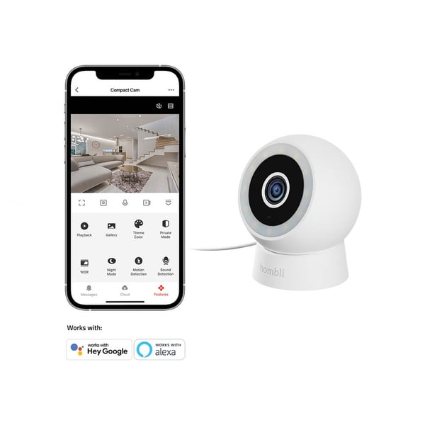 Hombli Smart Compact Kamera Utendørs Hvit