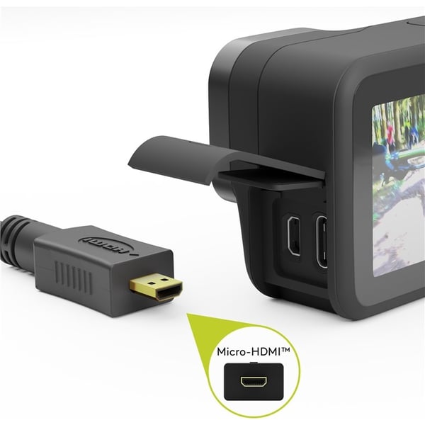 Goobay Høyhastighets HDMI™-kabel med Ethernet (Micro, 4K @ 60 Hz) HDMI™-kontakt (type A) > HDMI™ Micro-kontakt (type D), 2 m
