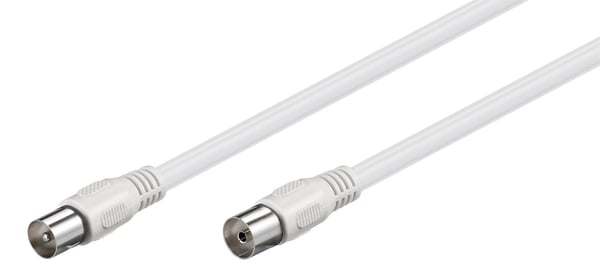 Goobay Antennkabel (Class A+, >95 dB), 3x skärmad koaxial-plugg > koaxial-plugg (helt skärmad)