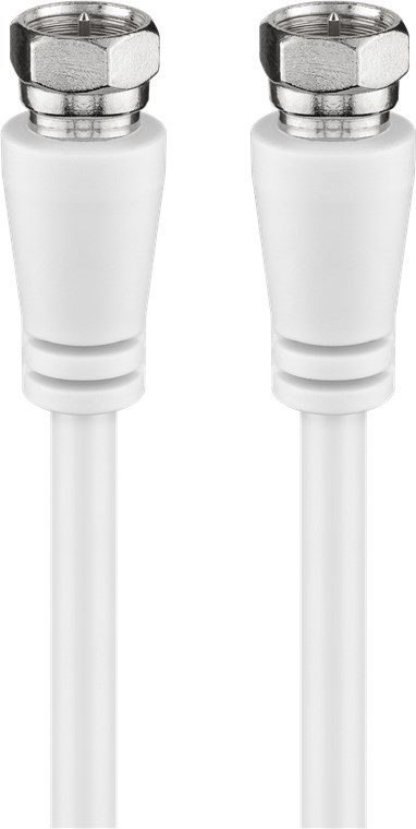 Goobay SAT-antennekabel (klasse A+, >95 dB), 3x skjermet F-plugg > F-plugg (helskjermet), 1,5 m