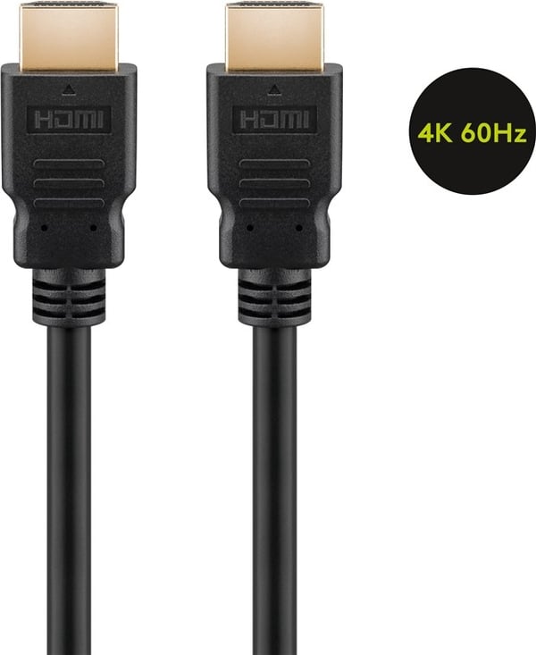 Goobay Høyhastighets HDMI™-kabel med Ethernet HDMI™-kontakt (type A) > HDMI™-kontakt (type A), 1,5 m