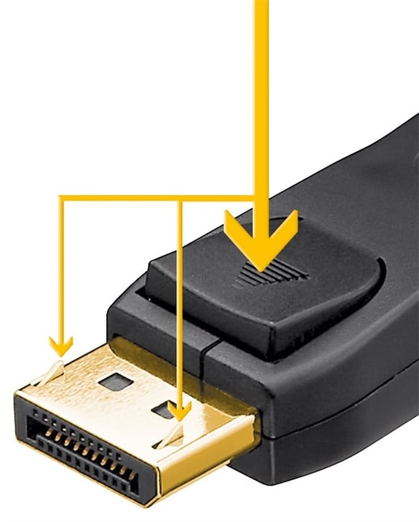Goobay DisplayPort™-tilkoblingskabel 1.4 Displayport™-plugg > Displayport™-plugg, 8K @ 60 Hz, 5 m