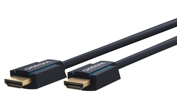 ClickTronic Premium Höghastighets HDMI™-kabel med Ethernet Premiumkabel | 1x HDMI™-kontakt  1x HDMI™-kontakt | 1,0 m | UHD 4K @ 60 Hz