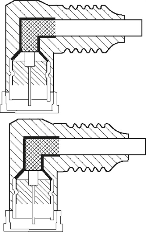 Goobay SAT-antennekabel (135 dB), 4 x skjermet gullbelagt, F-plugg 90° > F-plugg 90°, 5 m