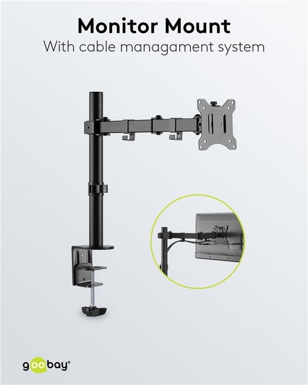 Goobay Monitor Mount Single Flex for skjermer mellom 17 og 32 tommer (43-81 cm) opp til 8 kg