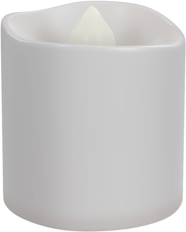 Goobay Sett med 6 LED-teklys med fjernkontroll, for innendørs bruk (IP20), varmhvit (2700 K), lading via USB