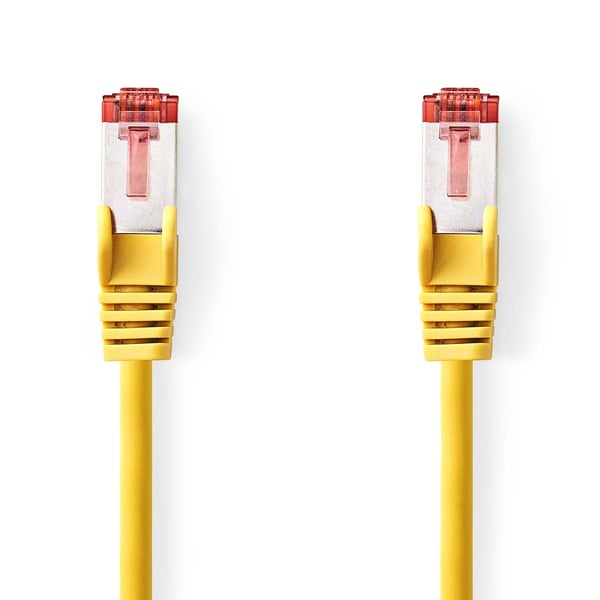 Nedis CAT6 Nettverkskabel | RJ45 Han | RJ45 Han | S/FTP | 0.25 m | Rund | LSZH | Gul | Label