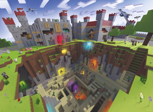 Minecraft Cutaway Pussel, 300 bitar