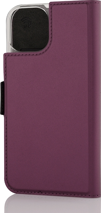 Wave BookCase - beskyttelsesveske, MagSafe-kompatibel, iPhone 15, smoky sangria
