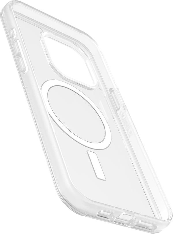 Otterbox Symmetry Clear for MagSafe beskyttelsesveske, iPhone 15 Pro Max, gjennomsiktig