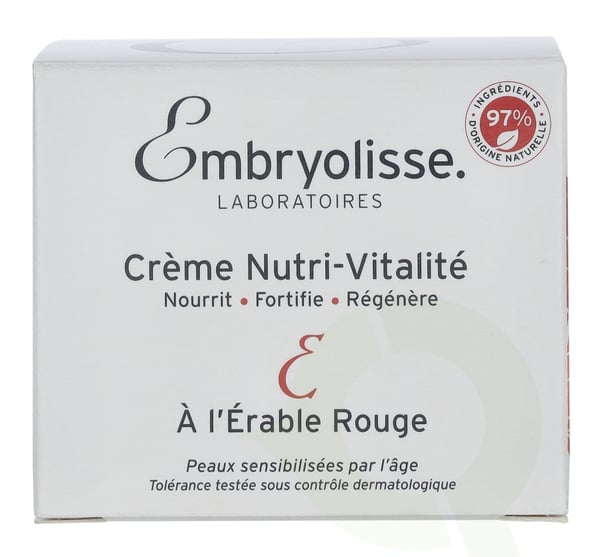 Embryolisse Nutri-Vitality Cream 50 ml Sensitive Skin Weakened