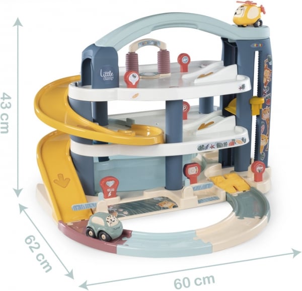 Smoby SAS Little Smoby Iso -parkkihalli