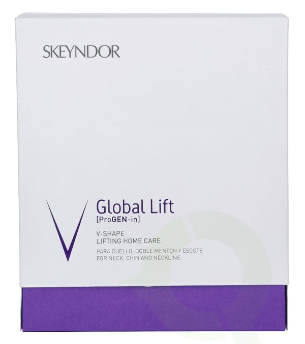 Skeyndor Global Lift V-Shape Lifting Home Care Set 60 ml For Neck, Chin And Neckline/V-Shape Anti Gravity Serum 30ml/V-Shape Anti Gravity Cream 30ml/V
