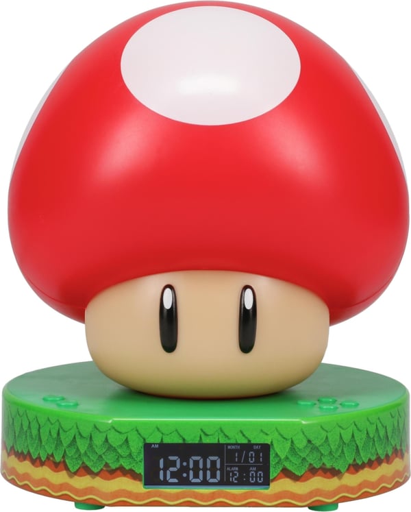 Paladone mushroom vekkerklokke