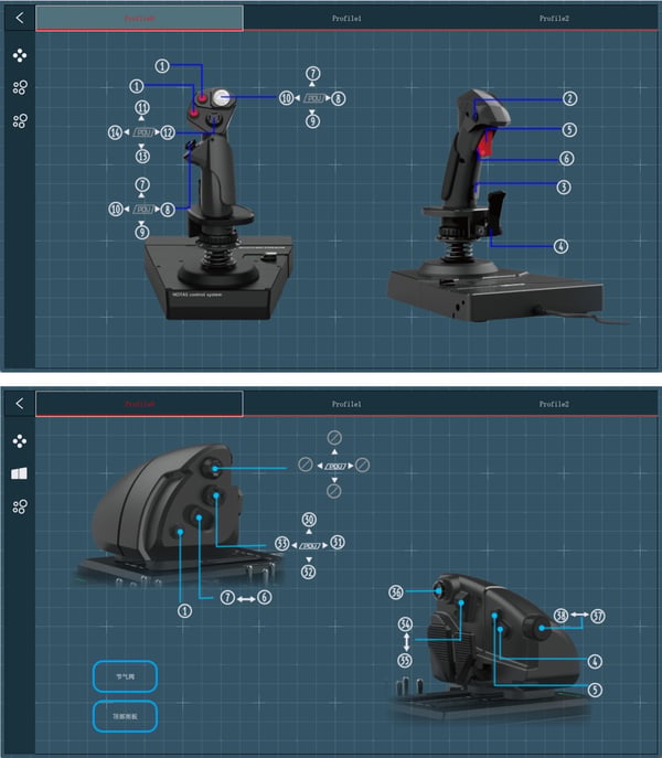 HORI HOTAS Flight Control System -peliohjain, PC