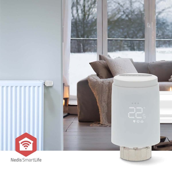 Nedis SmartLife Radiatorkontroll | Zigbee 3.0 | Batteri drevet | LED | Android™ / IOS
