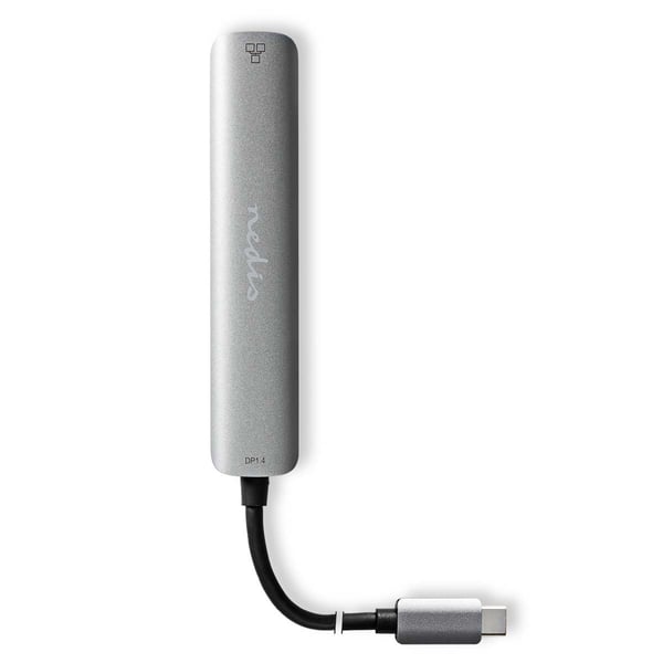 Nedis USB Multi-Port Adapter | 5-in-1 | USB 3.2 Gen 1 | USB-C™ Hann | HDMI™ Output / RJ45 Hun / 3x USB-A Hunn | 5 Gbps | 0.20 m | Rund | Gull belagt |