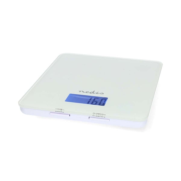Nedis SmartLife kjøkkenvekt | Bluetooth® | Glass / Plast | Hvit