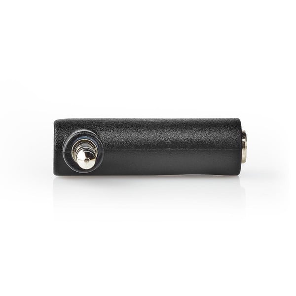 Nedis Stereo Audio Adapter | 3.5 mm Han | 3.5 mm Hun | Nikkel belagt | Vinklet 90° | Metall | Sort | 10 stk. | Plastpose
