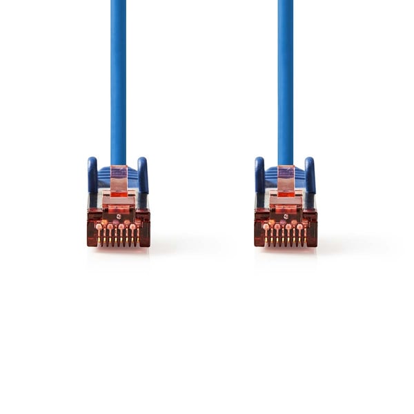 Nedis CAT6 Nettverkskabel | RJ45 Han | RJ45 Han | S/FTP | 0.25 m | Rund | LSZH | Blå | Label