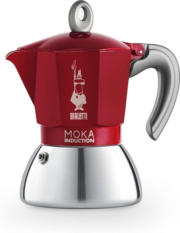 Bialetti Moka Induktion röd, 6 koppar