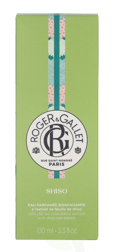 Roger & Gallet Shiso Wellbeing Fragrant Water 100 ml Natural Spray