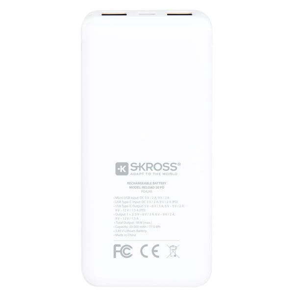 SKROSS Reload 20, Power Bank, PD