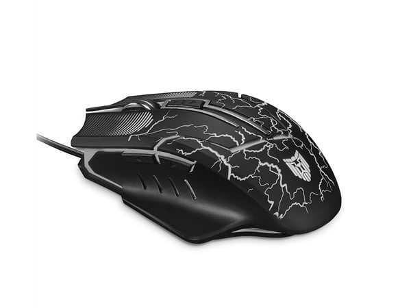Liocat MX 557C - spillmus med LED-belysning, svart