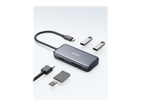 Anker USB C hub/adapter dockningsstation