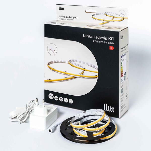 Llitt Ulrika LEDstrip-sett COB-LED IP20 2 meter 3000K