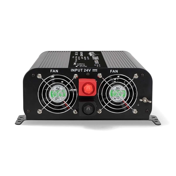 Nedis Power Inverter Pure Sine Wave | Inngangsspenning: 24 V DC | Enhetens strømuttak: Type F (CEE 7/3) / USB-A / 1x USB-C™ | 230 V AC 50 Hz | 2000 W