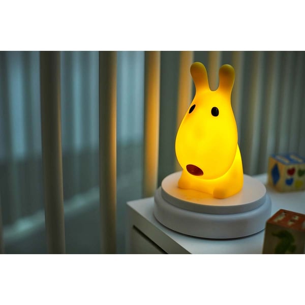Alecto LED natlys hund gul