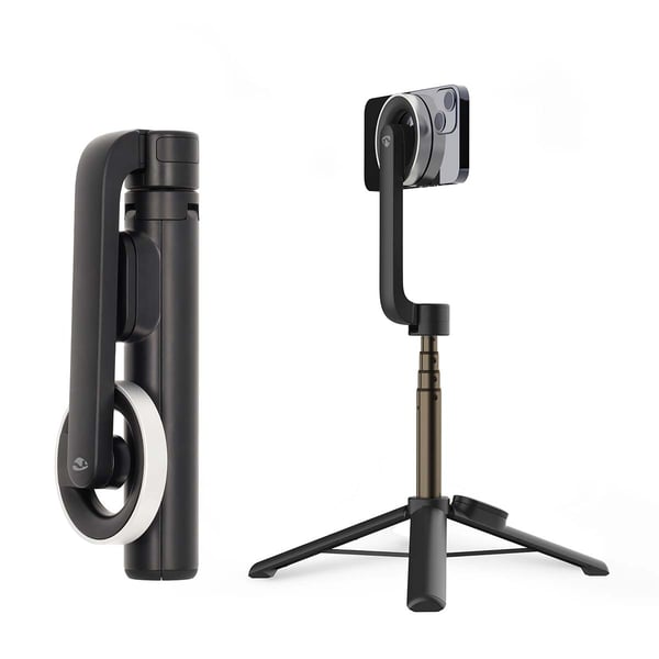Nedis Bluetooth selfie stick | Bluetooth® verson: 5.0 | Maksimal skjermstørrelse: 7 " | Brettet lengde: 17 cm | Ufoldet lengde: 61 cm | Maksimal vekt: