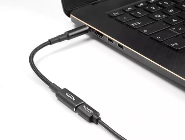 DeLOCK Laptop Charging Cable USB Type-C  to 5.5 x 2.1 mm 15 cm