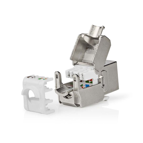 Nedis Keystone | CAT6 / Keystone | RJ45 Hun | S/FTP | Metall | Boks