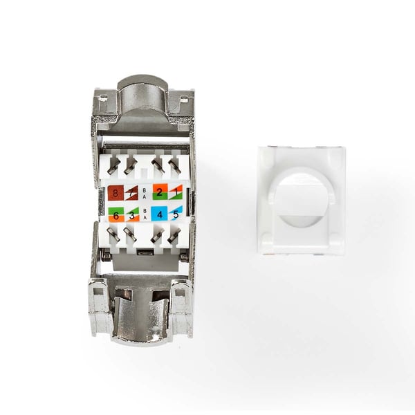 Nedis Keystone | CAT6 / Keystone | RJ45 Hun | S/FTP | Metall | Boks